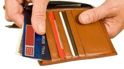 credit cards in wallet