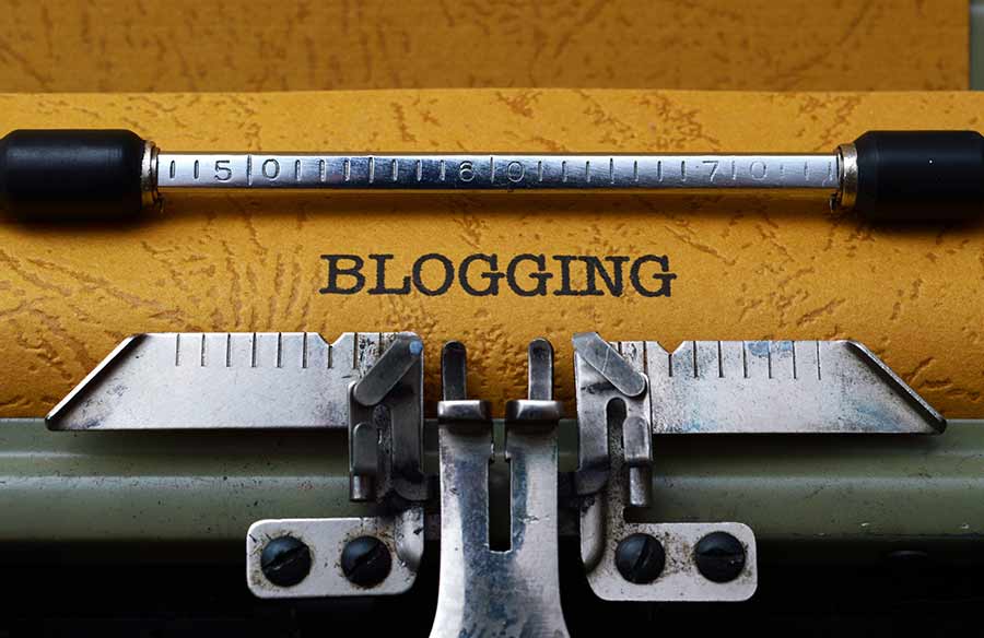 blogging on a typewriter