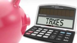 piggy bank and calculator
