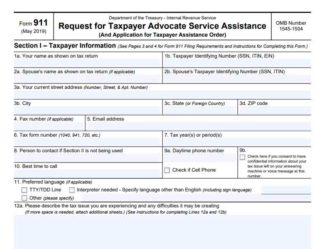 irs form 911 instructions