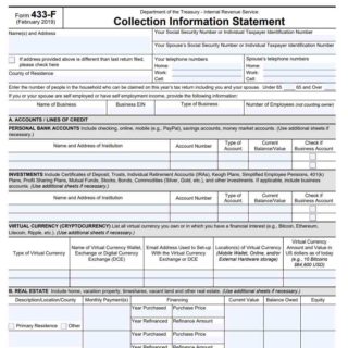 form 433 f